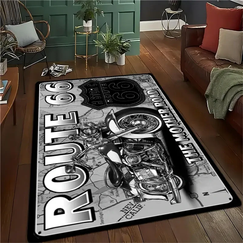 Koberec Route 66 Black White