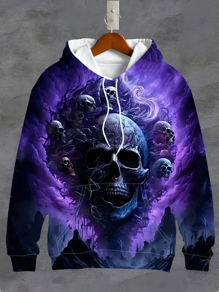 Mikina Purple Skull