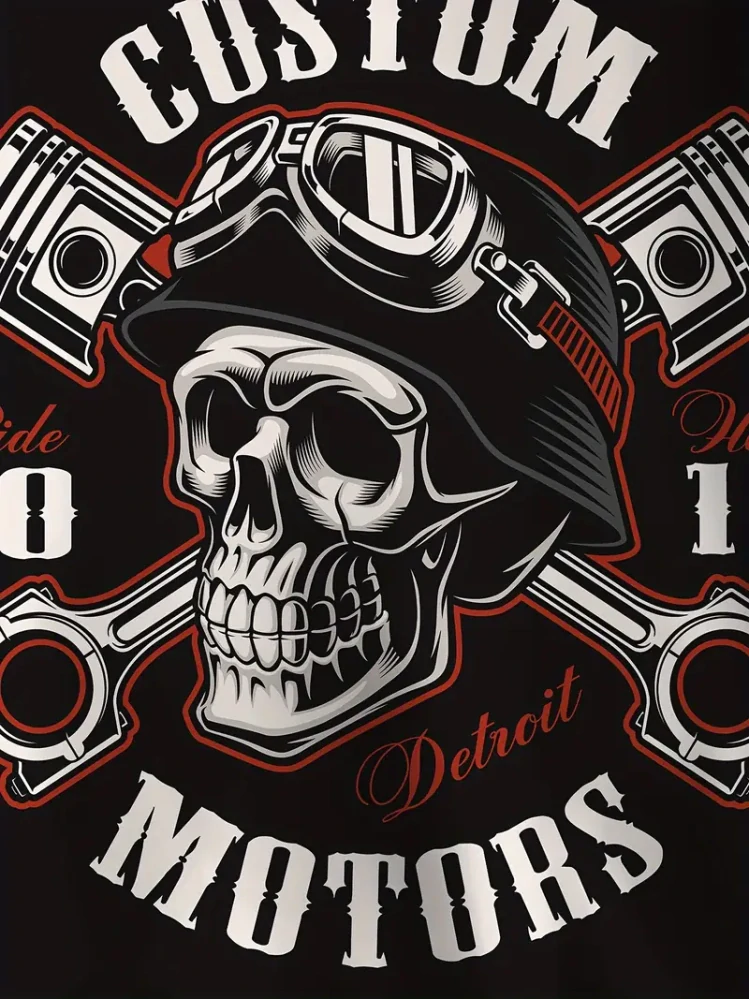 Mikina Detroit Skull