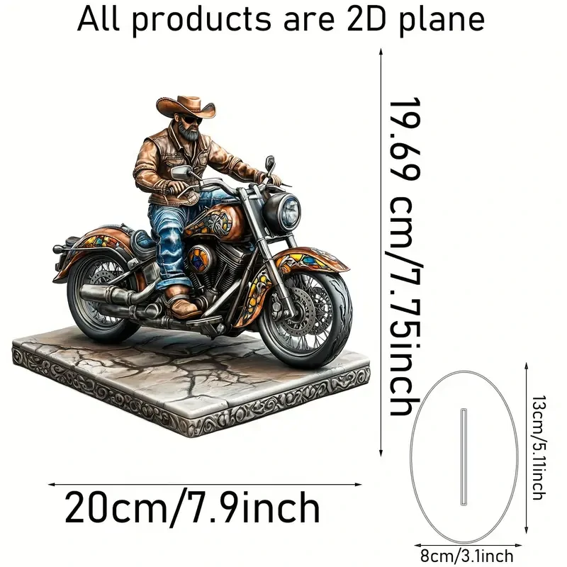 Dekorace Cowboy Biker