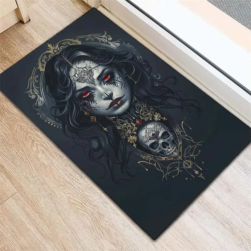 Koberec Gothic Skull Bride Rug
