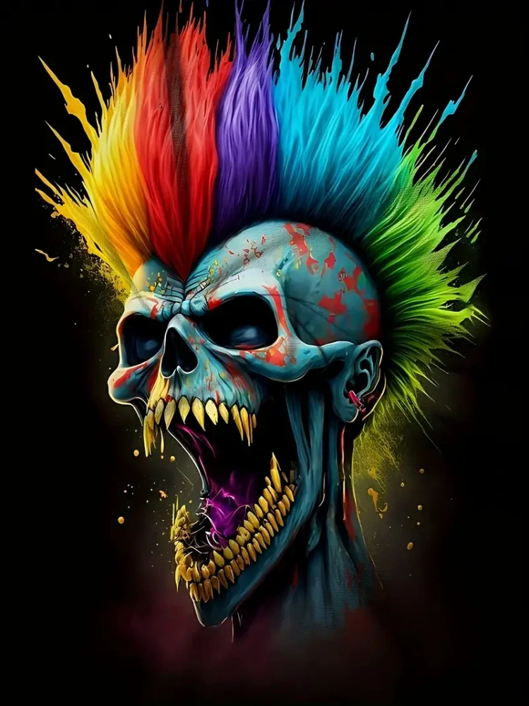Tričko Punk Rainbow