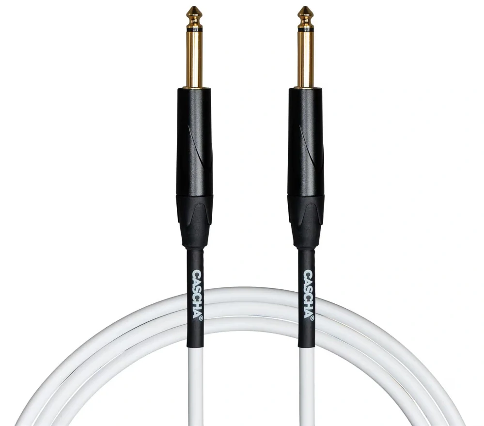 Cascha Advanced Line Guitar Cable White 3m