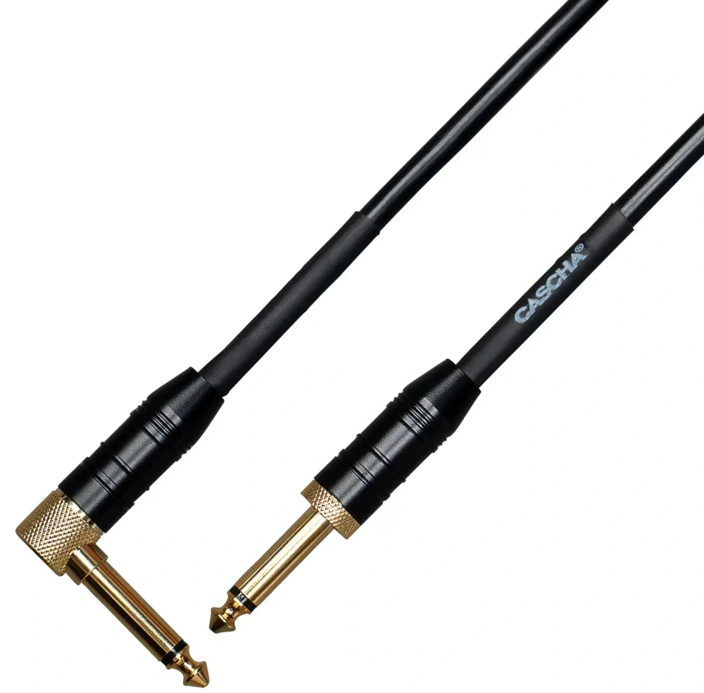 Cascha Advanced Line Guitar Cable Curly Black 6m