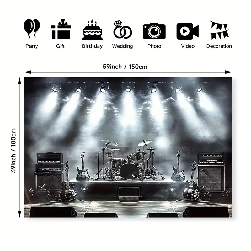 Tapisérie Rock Stage