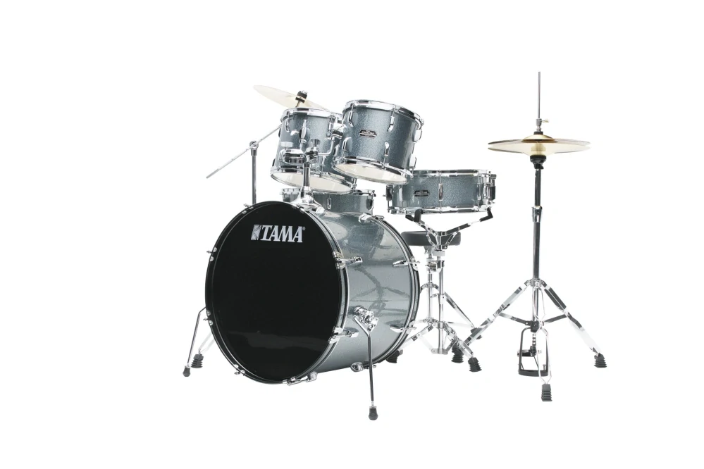 TAMA Stagestar Drum Set 5 pcs (22" BD) - Sea Blue Mist/Chrome HW + MEINL Cymbals BCS Cymbal Set