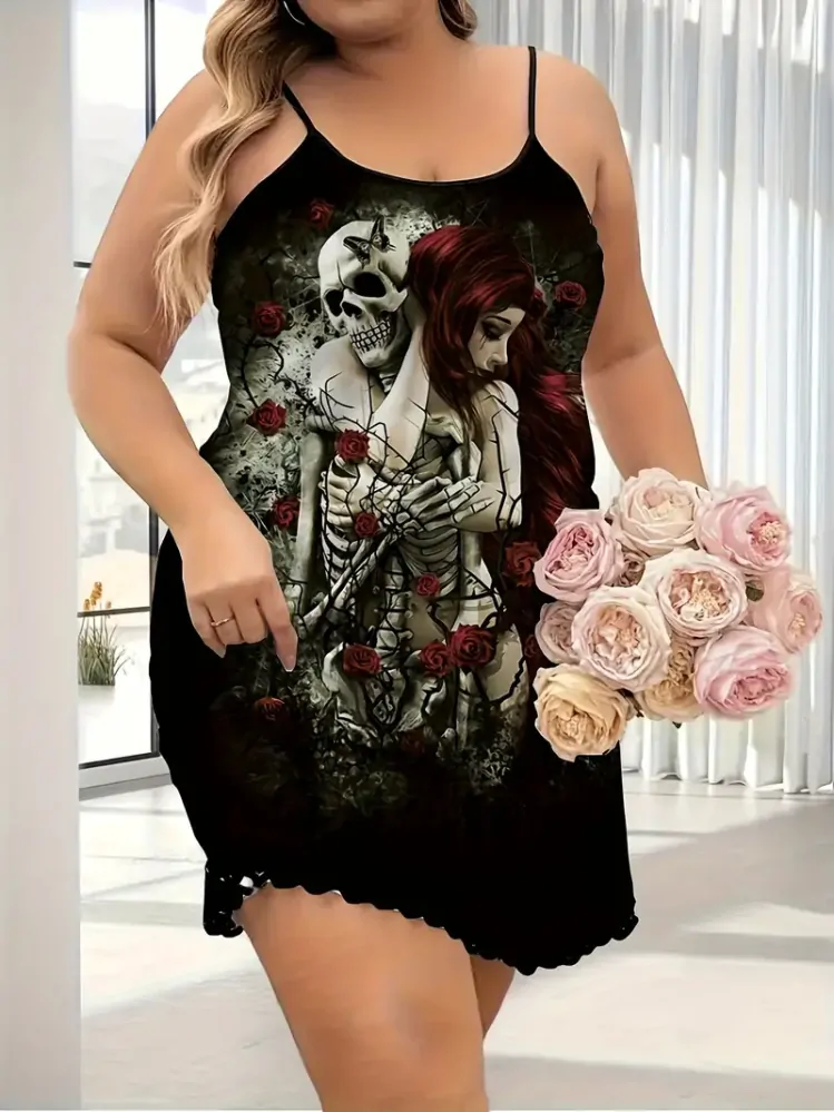 Šaty Skull Woman Rose