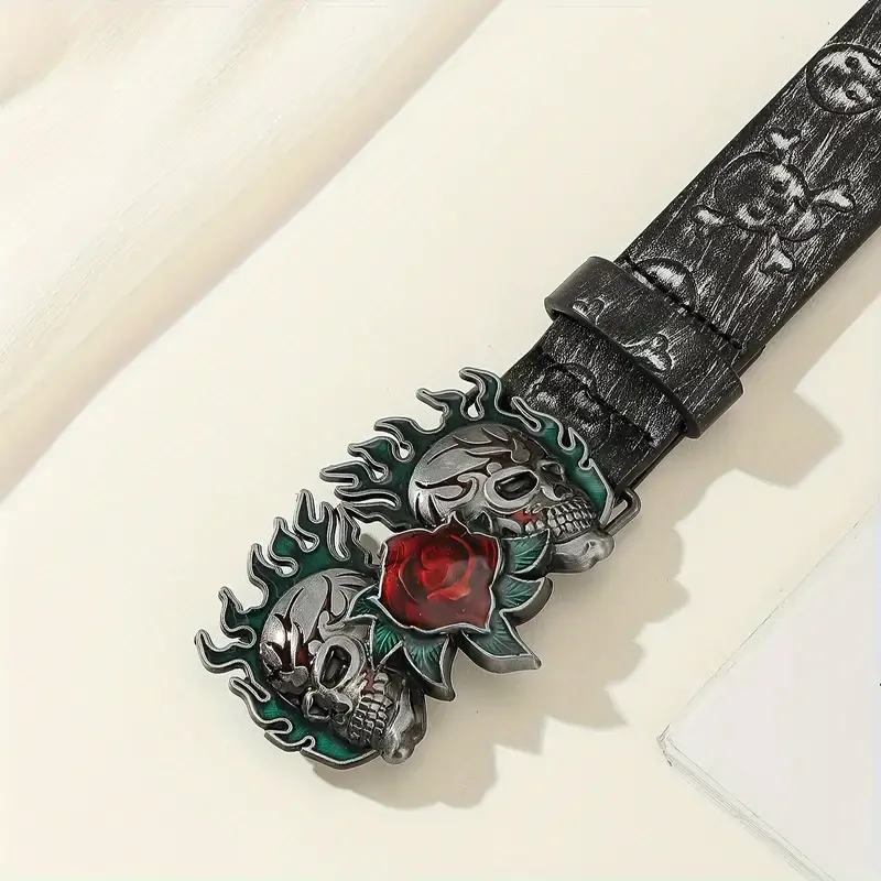 Opasek Skull Rose