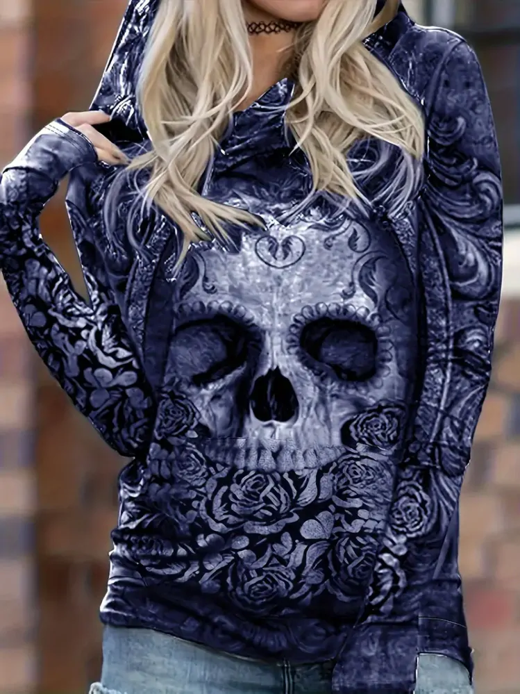 Mikina Ghotic Skull