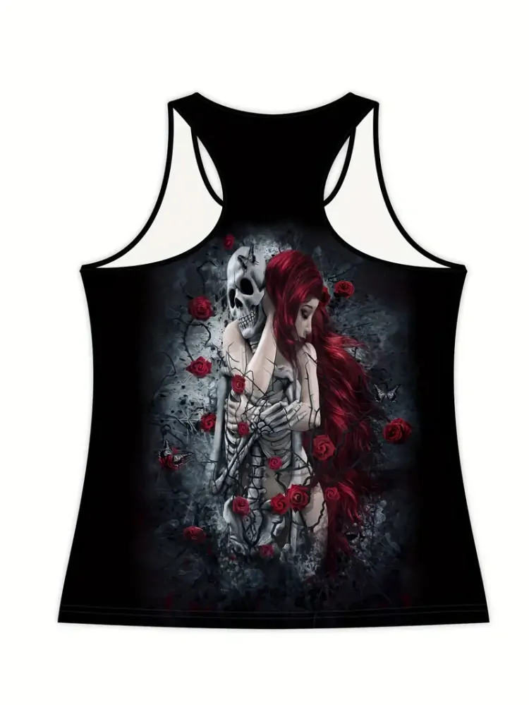 Tričko top Skull Love