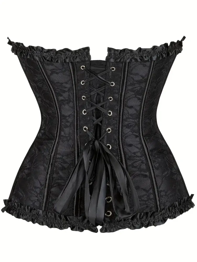 Korzet Bustier Red Black