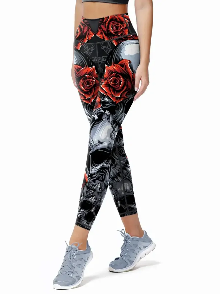Legíny Skull Rose