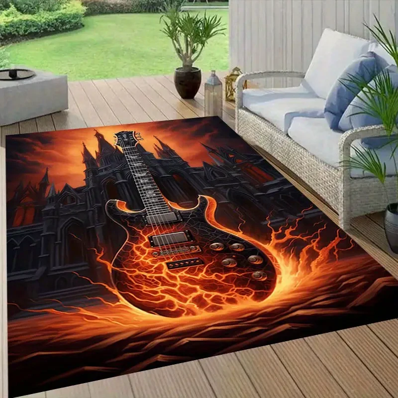 Koberec Guitar Flames Castle