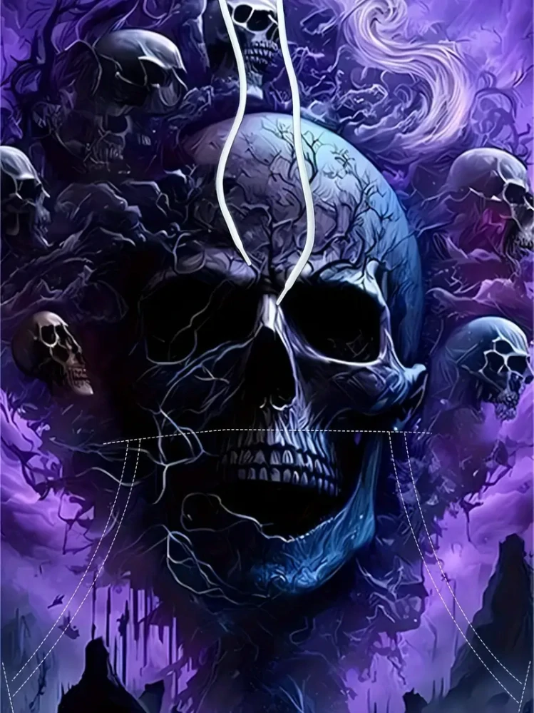 Mikina Purple Skull
