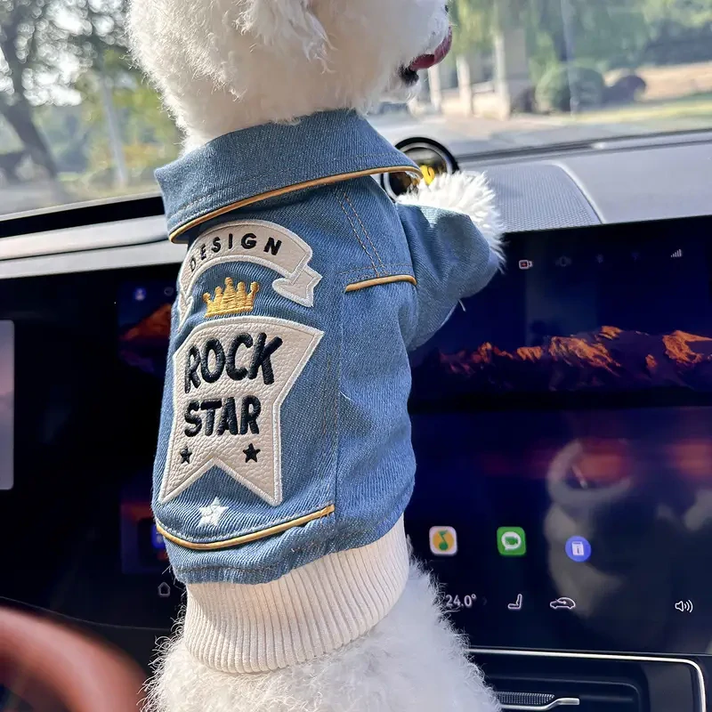 Psí džínová bunda Rock Star