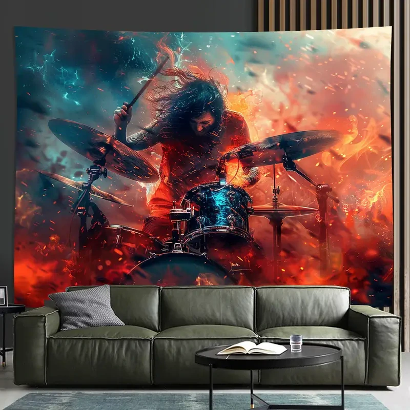 Tapisérie Drumms Fire
