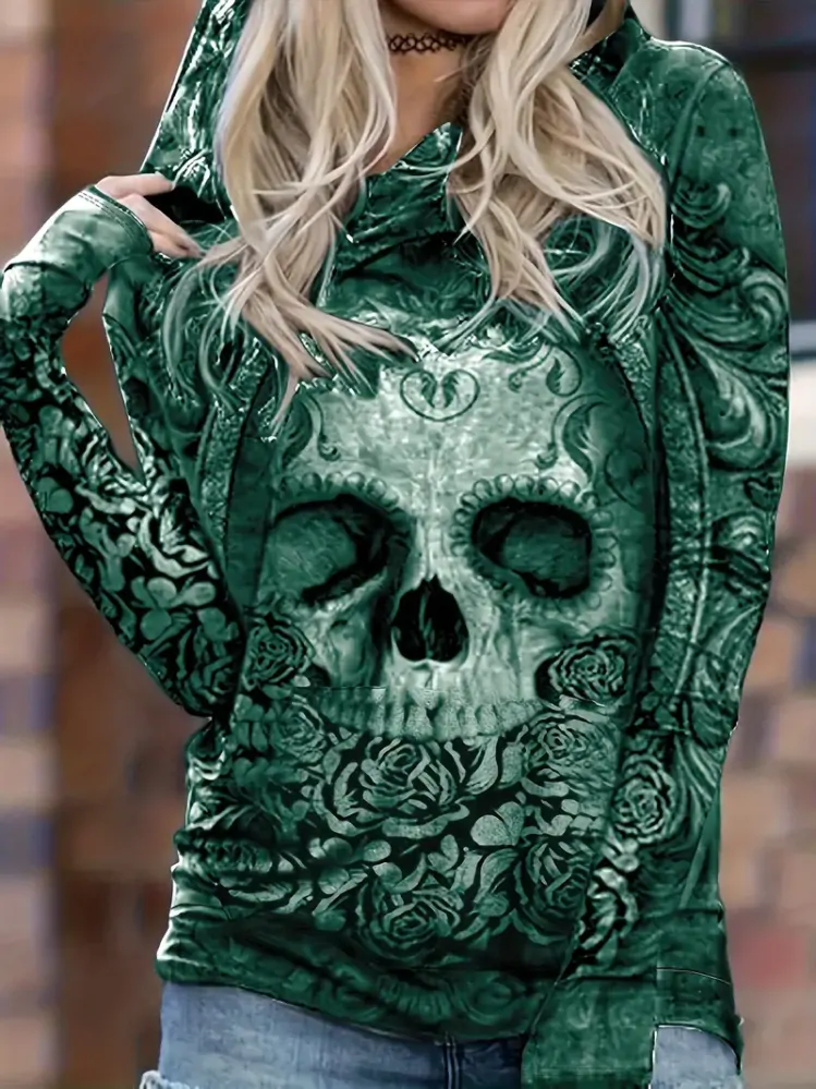 Mikina Ghotic Skull