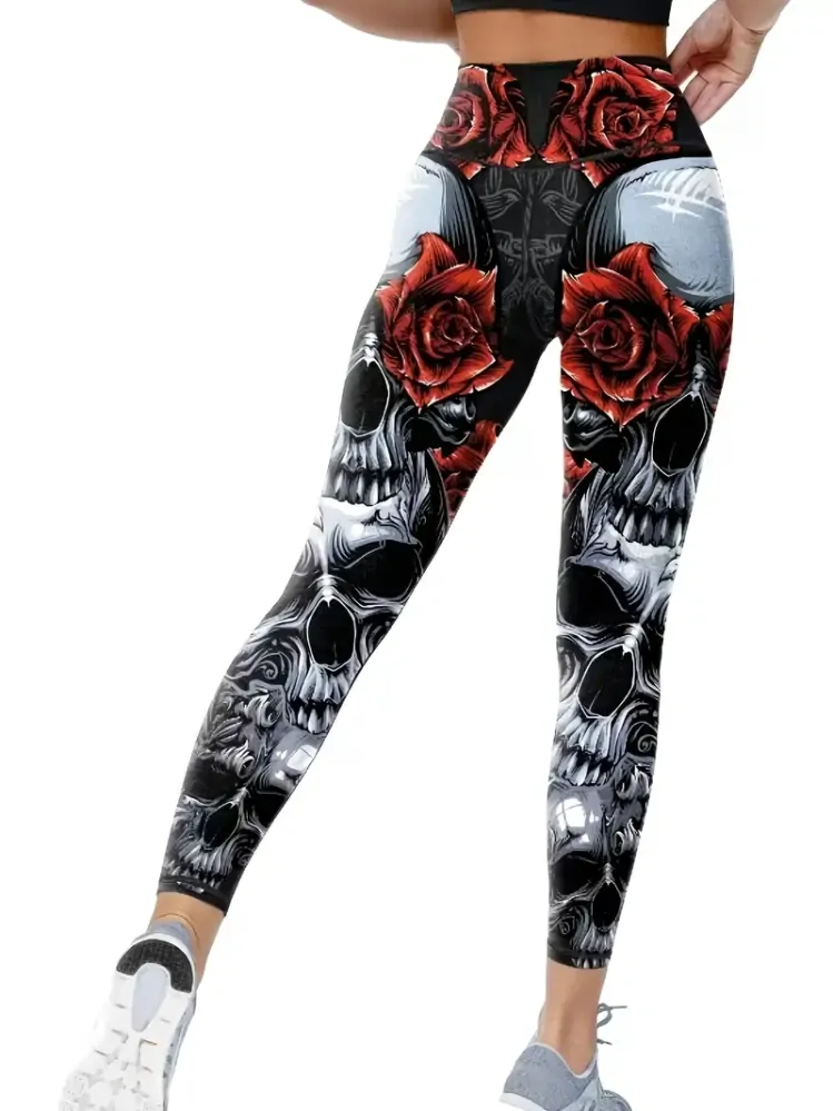 Legíny Skull Rose