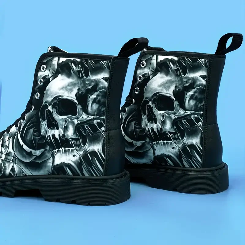Boty Black Skull
