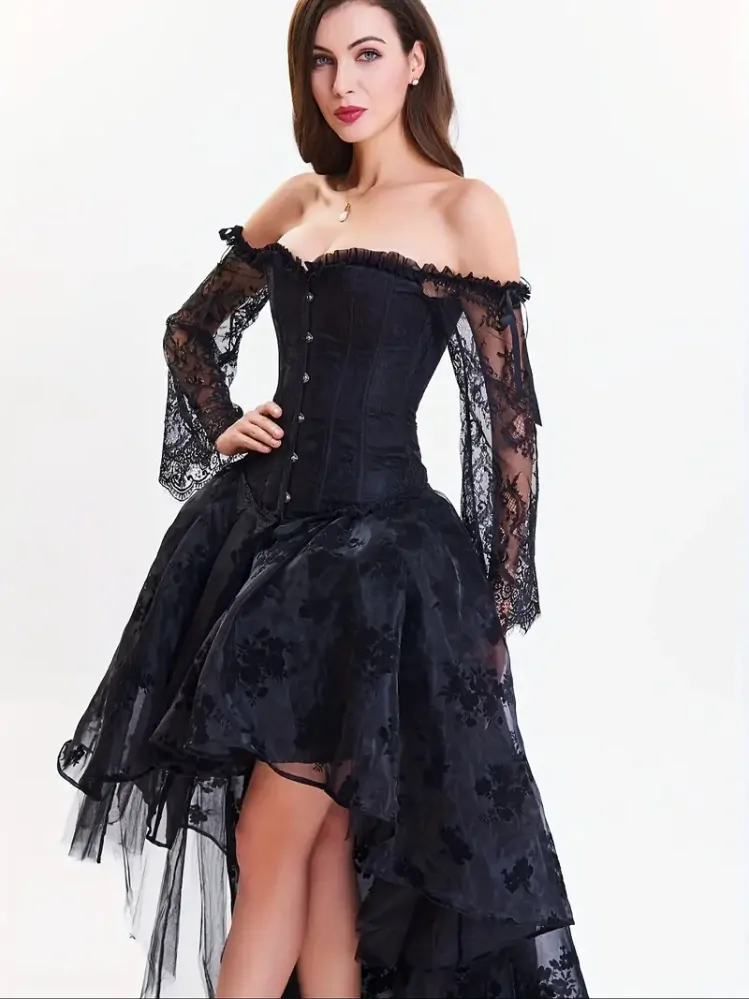 Korzetové šaty Lady Black