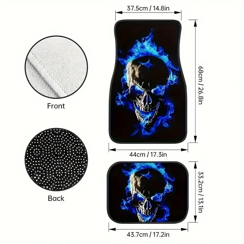 Autokoberečky Skull Blue