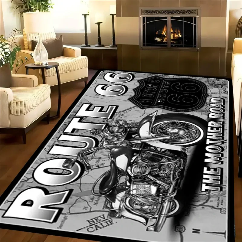 Koberec Route 66 Black White