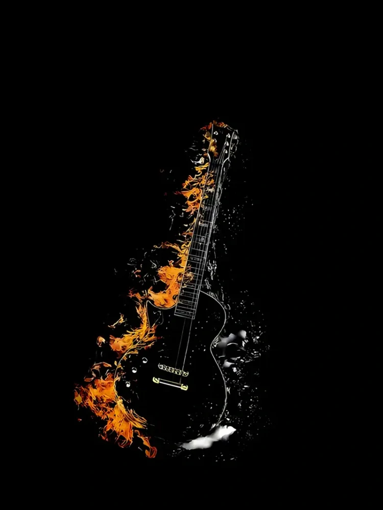 Mikina Black Guitar