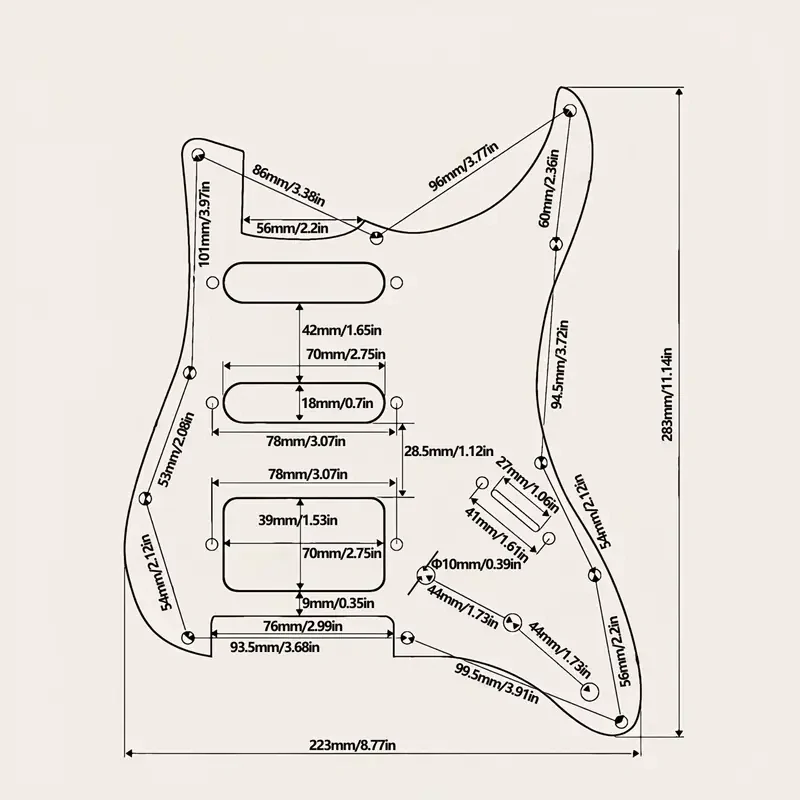 Pickguard SSH Strat