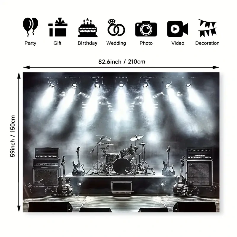 Tapisérie Rock Stage