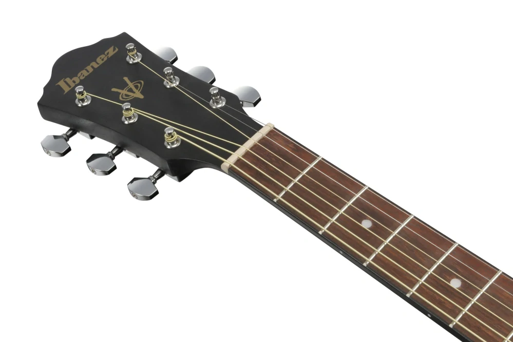 IBANEZ Jampack Acoustic Guitar Set 6-String - Weathered Black Open Pore + Gig Bag, Strap, Tuner & Picks