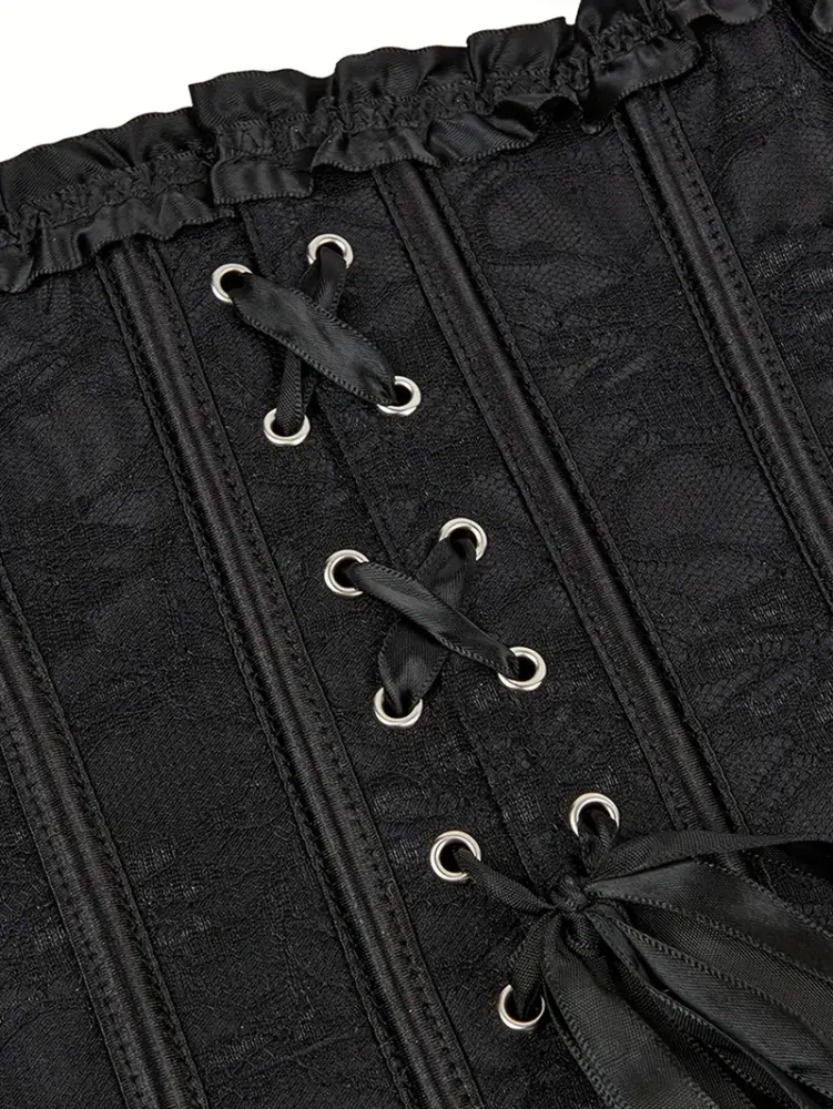 Korzet Bustier Red Black